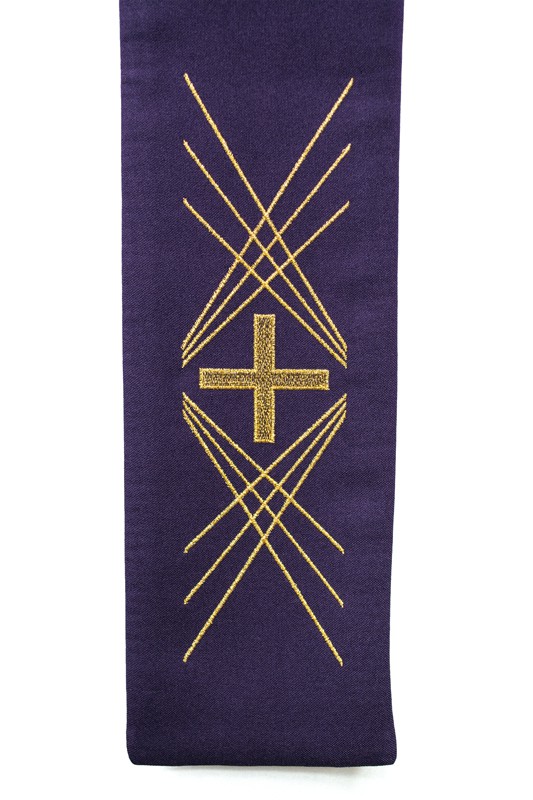 Pluviál "Dobrý pastýř, Alfa Omega" - fialový - Obrázek 8