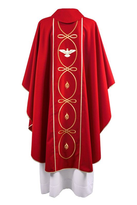 Ornát červený "Eucharistie" - obrázek 3