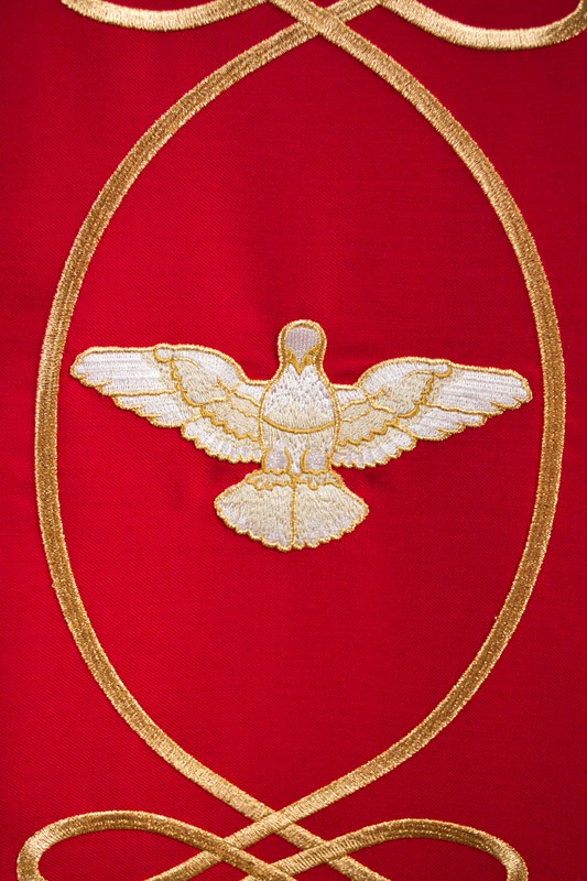 Ornát červený "Eucharistie" - obrázek 5