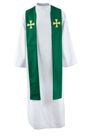 Štola zelená s křížem - GABARDÉN