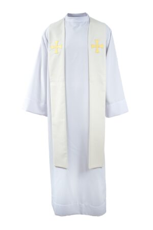 Štola sv.béžová s křížem - GABARDÉN