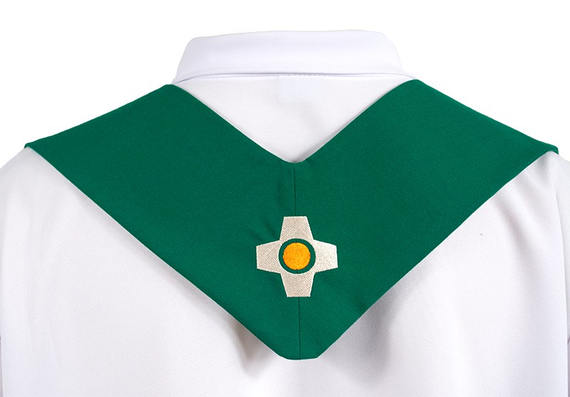 Ornát zelený "Proud milosti" - GABARDÉN - obrázek 4